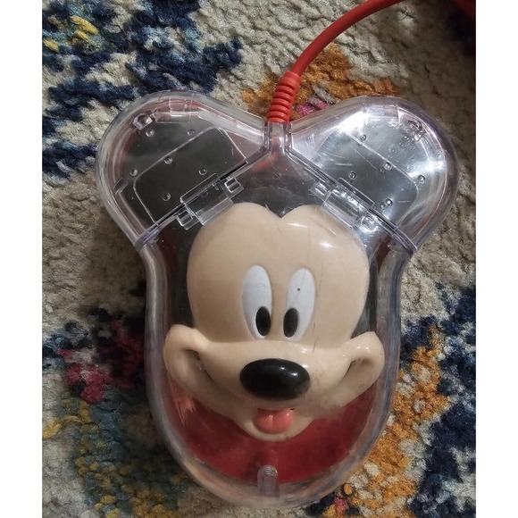 Vintage 1990's Disney RED Mickey Mouse Computer / PC Mouse No. 0175 !!! - Picture 2 of 4
